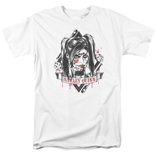 Batman Arkham Knight Sugar Quinn Mens T Shirt White