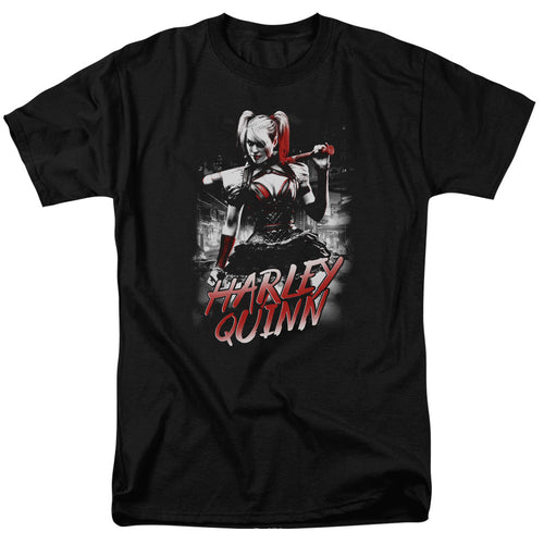 Batman Arkham Knight Quinn City Mens T Shirt Black