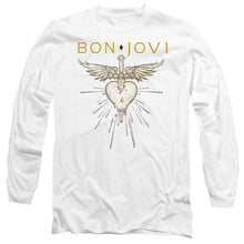 Load image into Gallery viewer, Bon Jovi Greatest Hits Mens Long Sleeve Shirt White Officially Licensed
