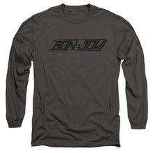 Load image into Gallery viewer, Bon Jovi New Logo Mens Long Sleeve Shirt Charcoal Officially Licensed
