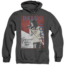 Load image into Gallery viewer, Bon Jovi 86 Tour Heather Mens Hoodie Black
