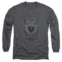 Load image into Gallery viewer, Bon Jovi Keep The Faith Mens Long Sleeve Shirt Charcoal
