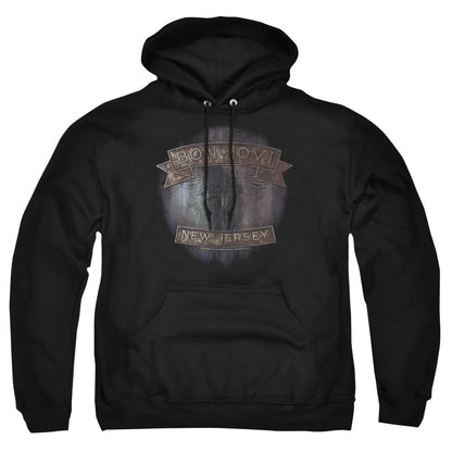 Bon Jovi New Jersey Mens Hoodie Black