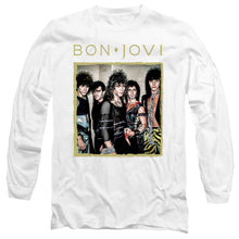Load image into Gallery viewer, Bon Jovi Framed Mens Long Sleeve Shirt White Officially Licensed
