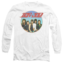 Load image into Gallery viewer, Bon Jovi Bon Sphere Mens Long Sleeve Shirt White Officially Licensed
