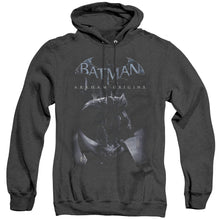 Load image into Gallery viewer, Batman Arkham Origins Perched Cat Heather Mens Hoodie Black
