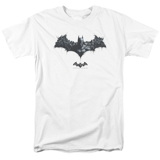 Batman Arkham Origins Bat Of Enemies Mens T Shirt White