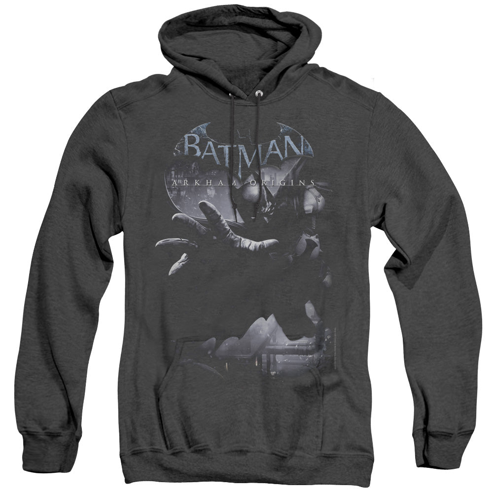 Batman Arkham Origins Out Of The Shadows Heather Mens Hoodie Black