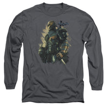 Load image into Gallery viewer, Batman Arkham Origins Deathstroke Mens Long Sleeve Shirt Charcoal
