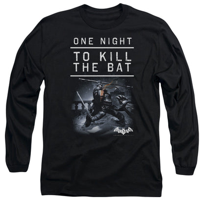 Batman Arkham Origins One Night Mens Long Sleeve Shirt Black