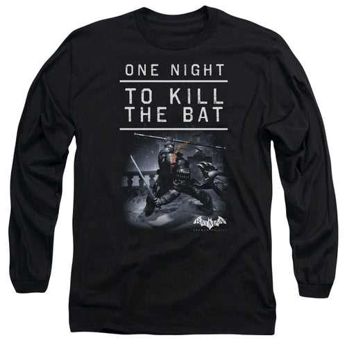 Batman Arkham Origins One Night Mens Long Sleeve Shirt Black