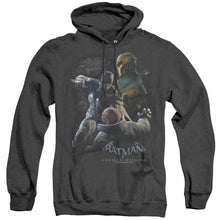 Load image into Gallery viewer, Batman Arkham Origins Punch Heather Mens Hoodie Black
