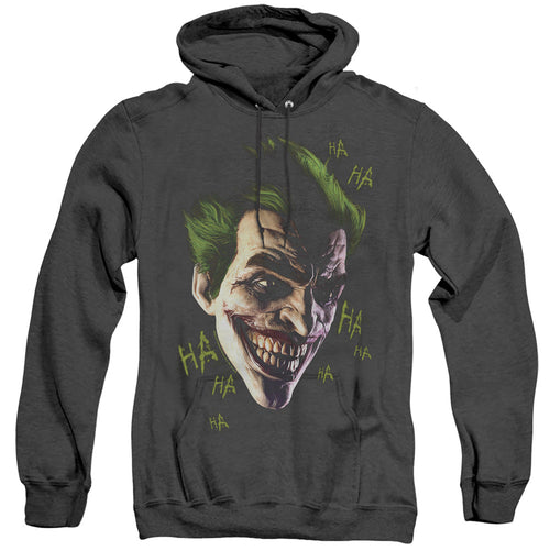 Batman Arkham Origins Joker Grim Heather Mens Hoodie Black