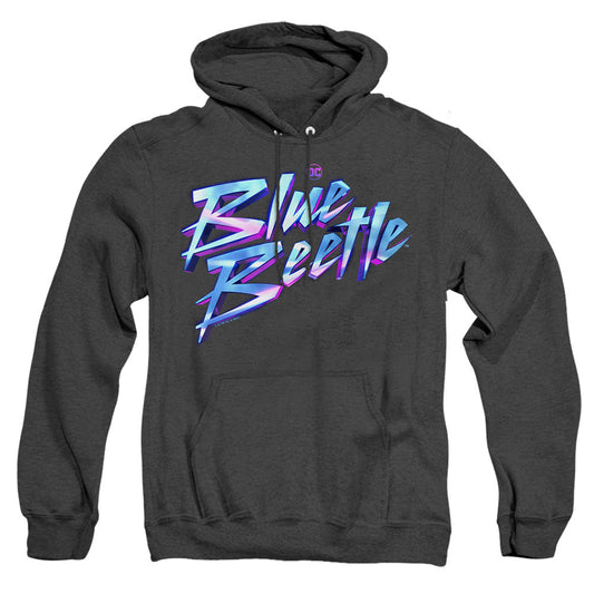 Blue Beetle (2023) Logo Heather Mens Hoodie Black
