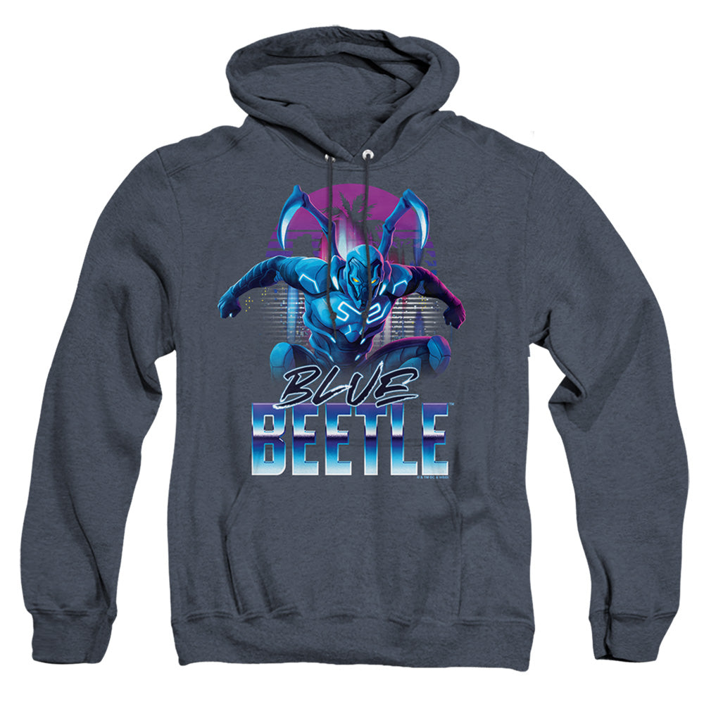 Blue Beetle (2023) City Protector Heather Mens Hoodie Navy
