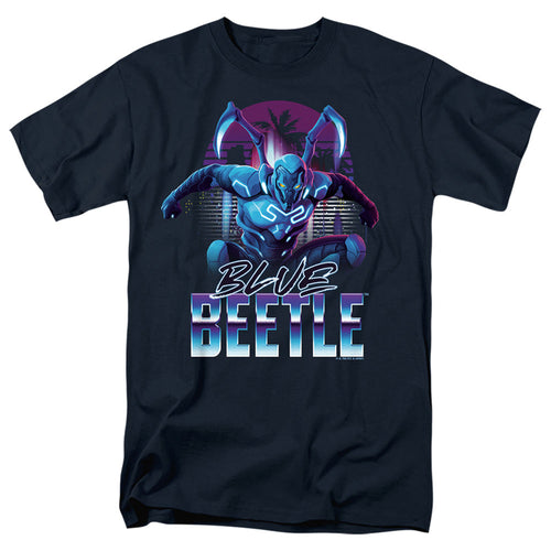 Blue Beetle (2023) City Protector Mens T Shirt Navy