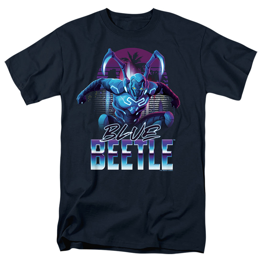 Blue Beetle (2023) City Protector Mens T Shirt Navy