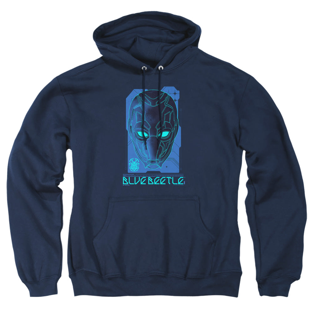 Blue Beetle (2023) Large Mask Mens Hoodie Navy
