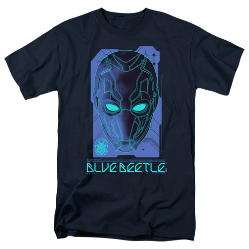 Blue Beetle (2023) Large Mask Mens T Shirt Navy
