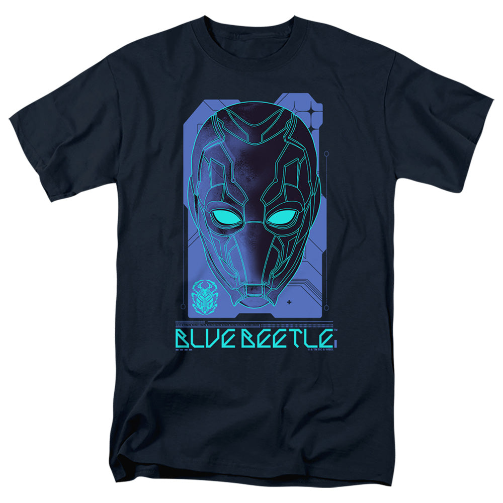 Blue Beetle (2023) Large Mask Mens T Shirt Navy
