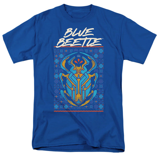 Blue Beetle (2023) Stylized Scarab Mens T Shirt Royal