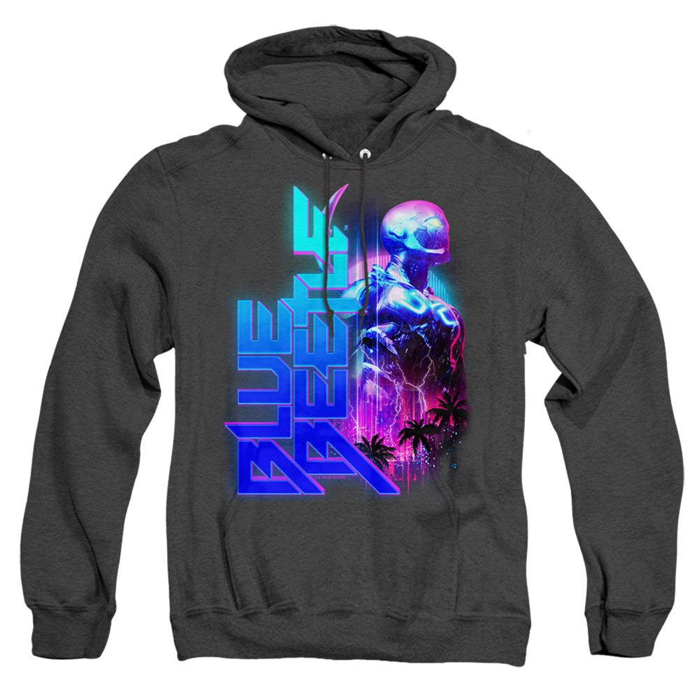 Blue Beetle (2023) Lightning Heather Mens Hoodie Black