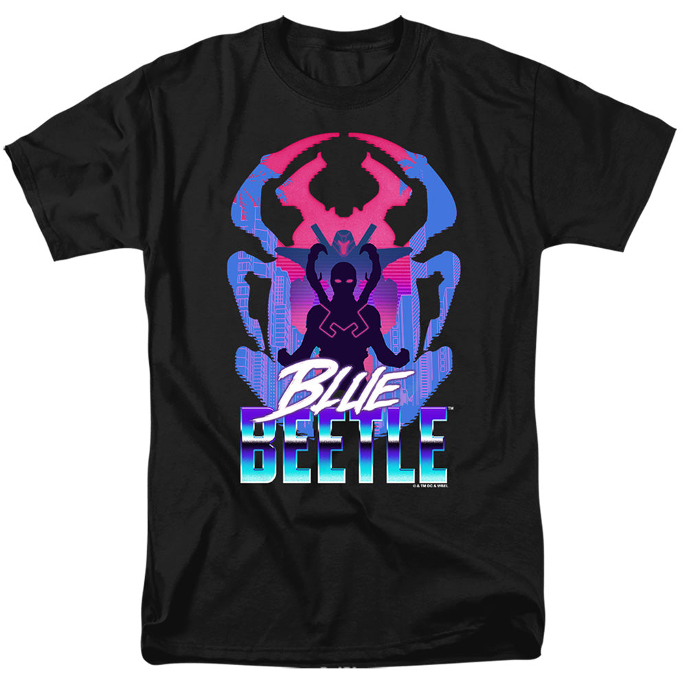 Blue Beetle (2023) Silhouette Mens T Shirt Black