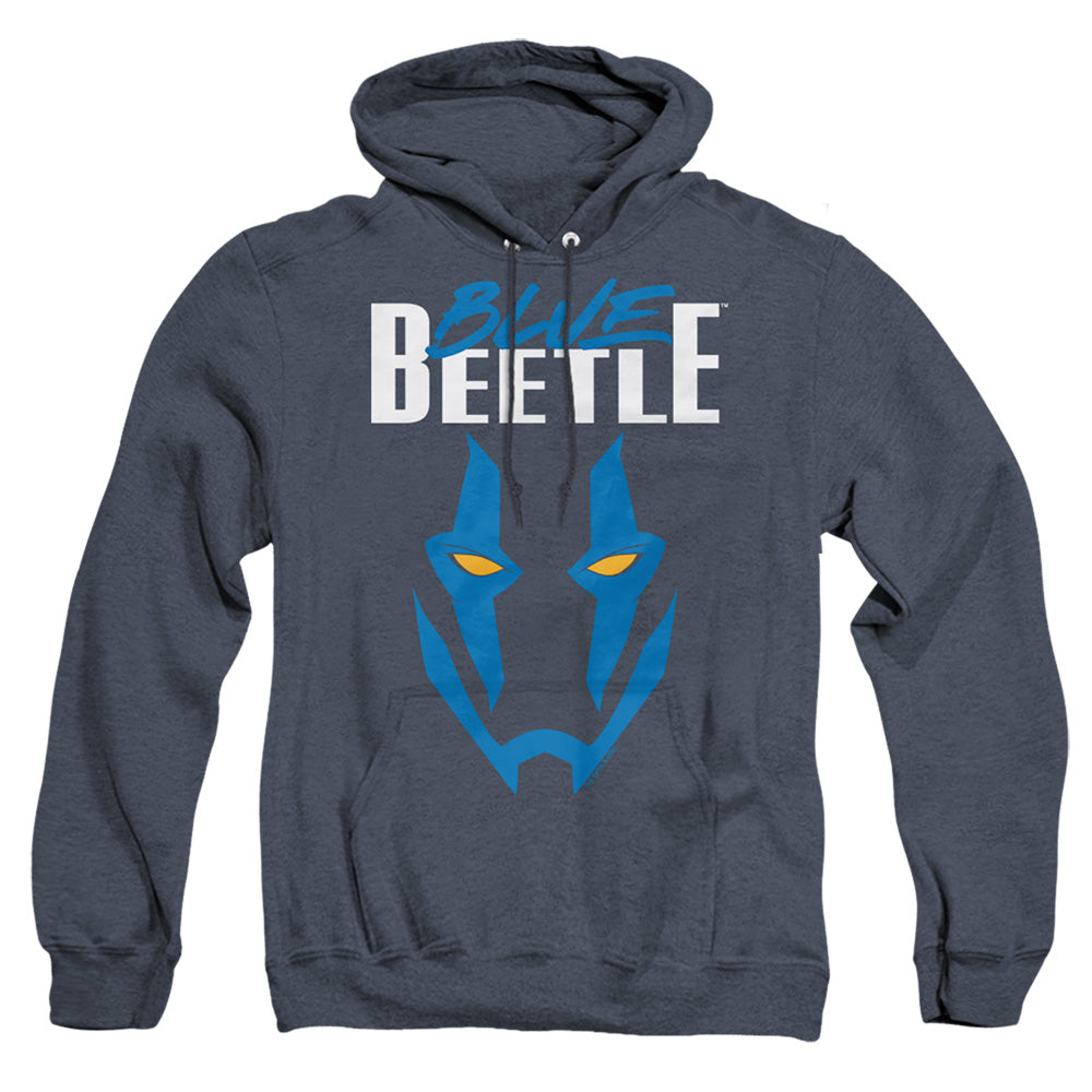 Blue Beetle (2023) Mask Heather Mens Hoodie Navy