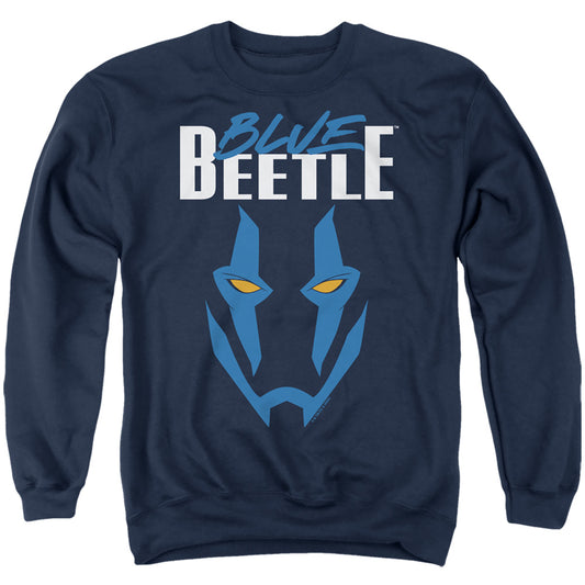 Blue Beetle (2023) Mask Mens Crewneck Sweatshirt Navy Officially Licensed