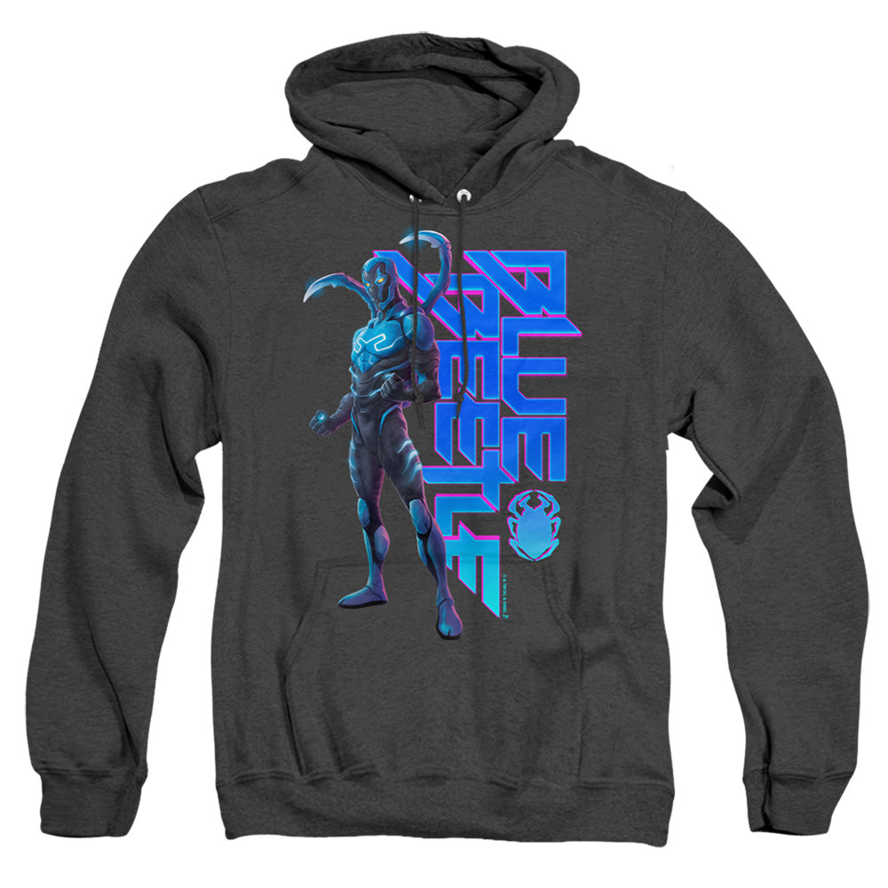 Blue Beetle (2023) Standing Heather Mens Hoodie Black