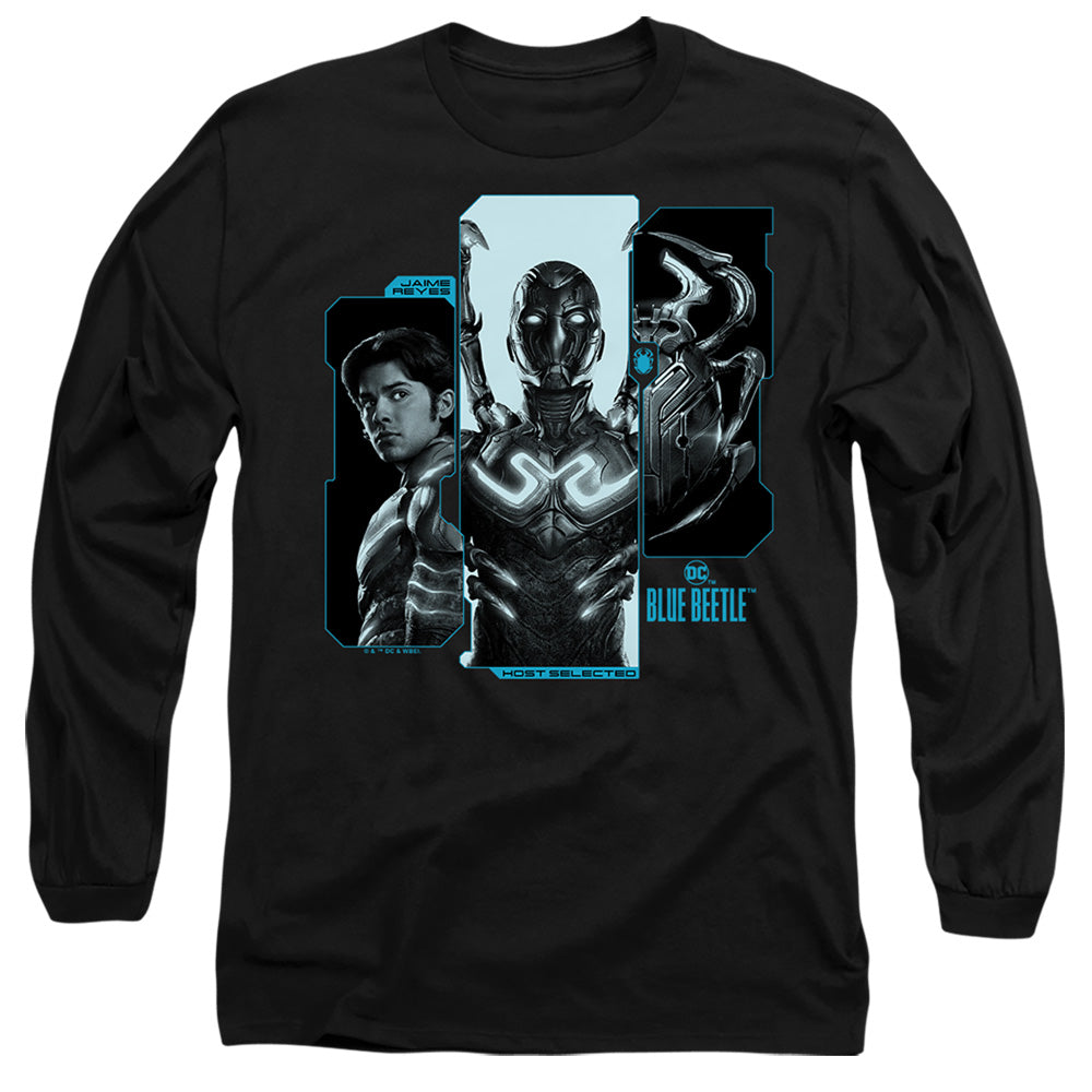 Blue Beetle (2023) Host Reyes Mens Long Sleeve Shirt Black Officially Licensed