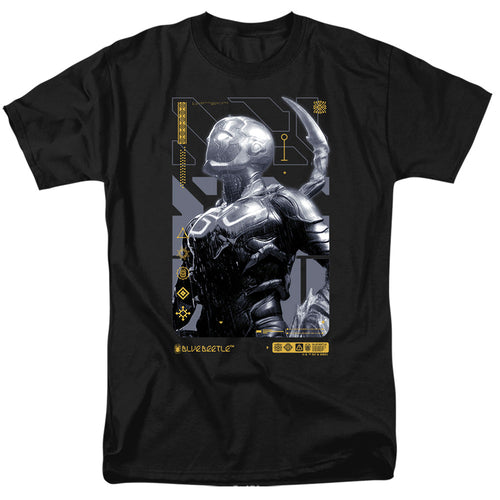 Blue Beetle (2023) Beetle Heads Up Mens T Shirt Black