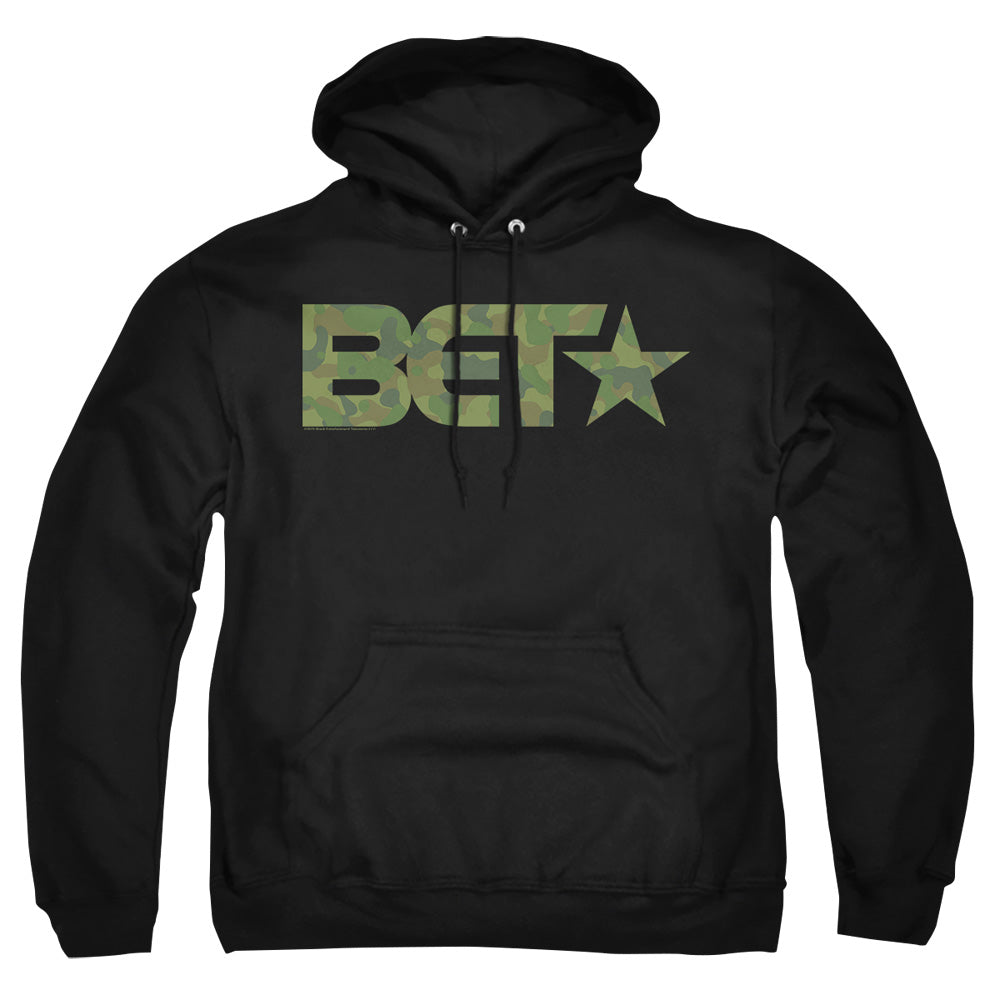 Bet Bet Camo Logo Mens Hoodie Black