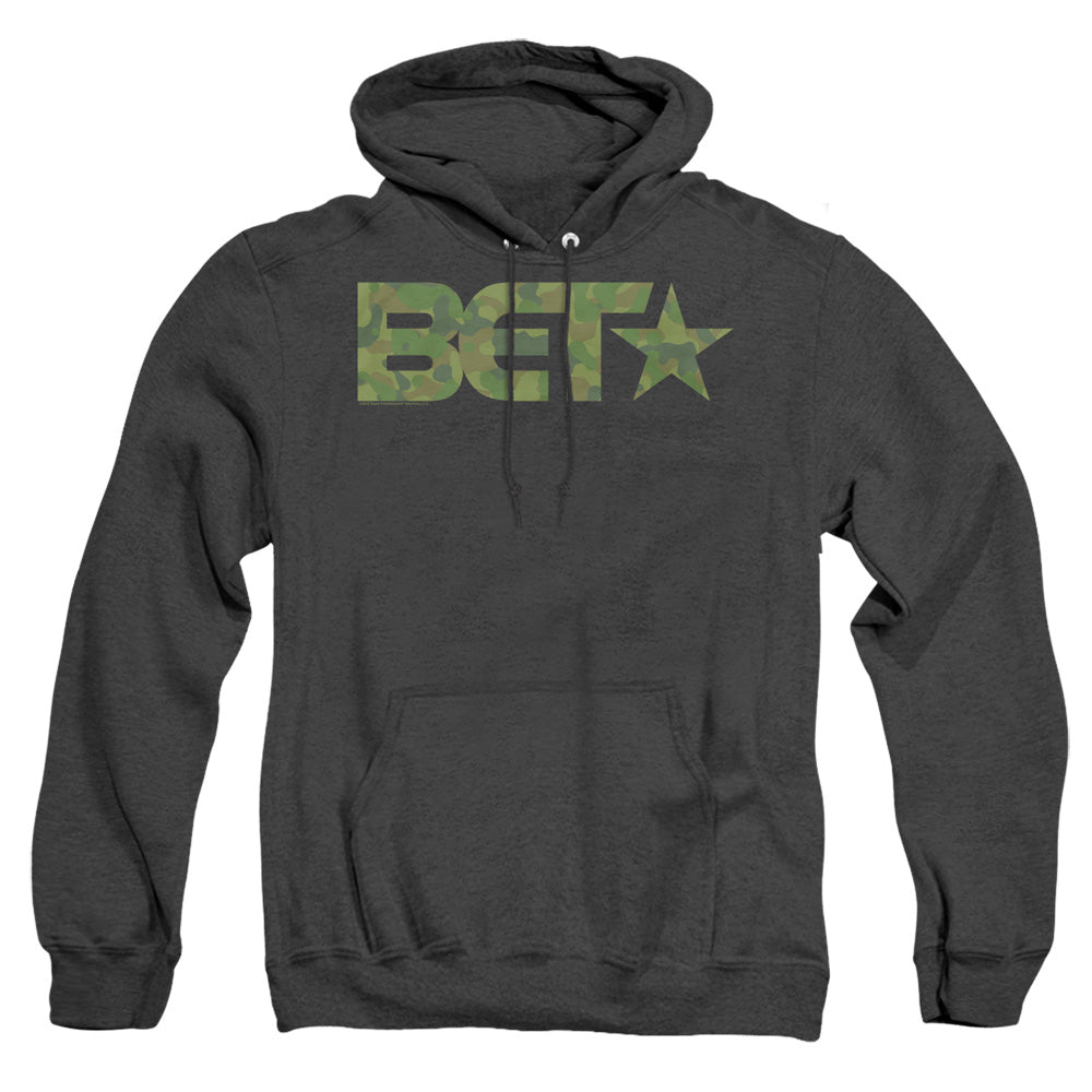 Bet Bet Camo Logo Heather Mens Hoodie Black