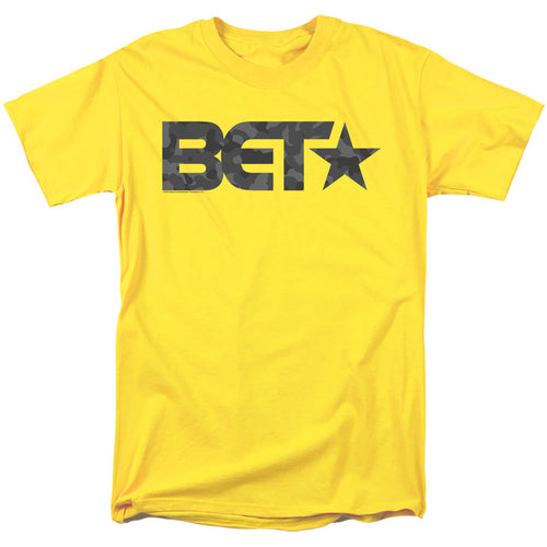 Bet Pavement Camo Mens T Shirt Yellow