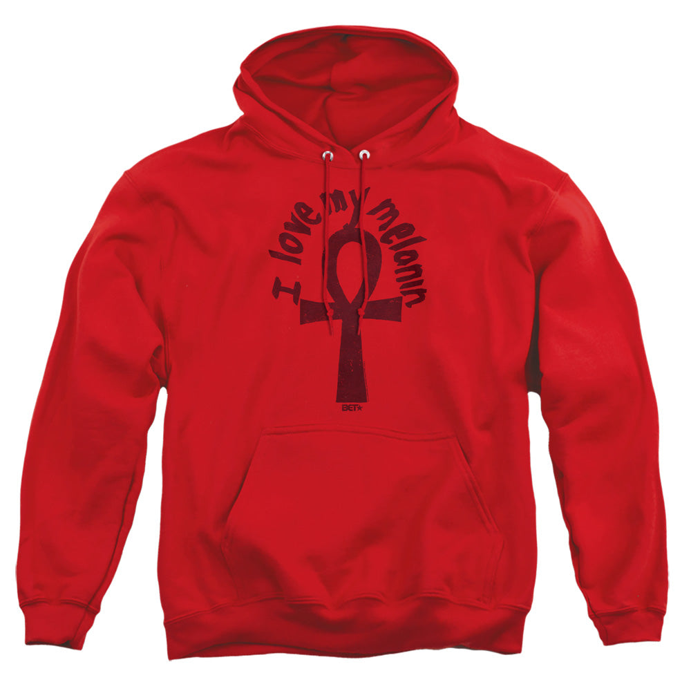 Bet I Love My Melanin Mens Hoodie Red