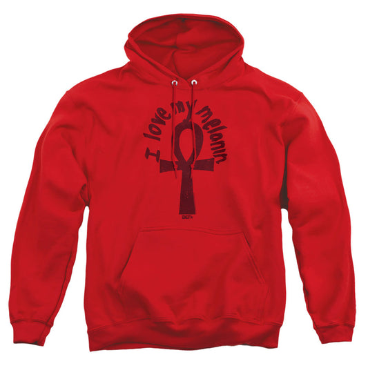 Bet I Love My Melanin Mens Hoodie Red