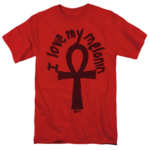 Bet I Love My Melanin Mens T Shirt Red
