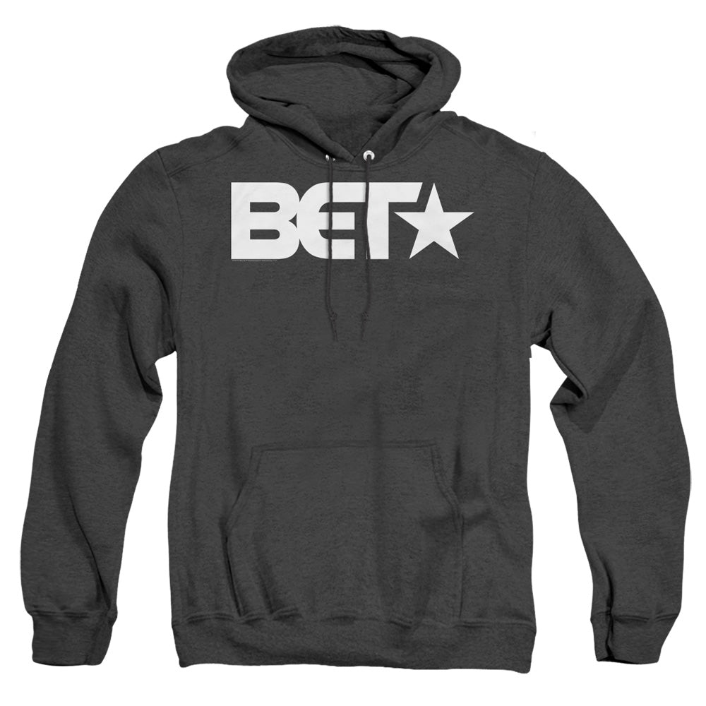 Bet Logo Heather Mens Hoodie Black
