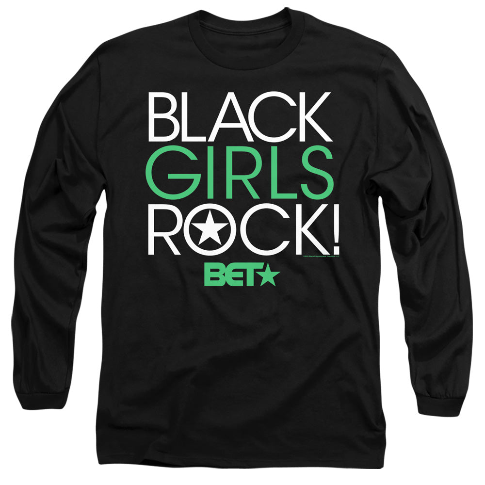 Bet Black Girls Rock Mens Long Sleeve Shirt Black Officially Licensed