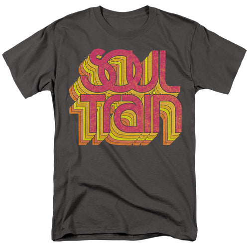 Bet Soul Train Vibing Logo Mens T Shirt Charcoal