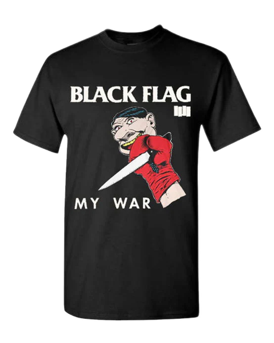 Black Flag My War Album SST Records Mens T Shirt