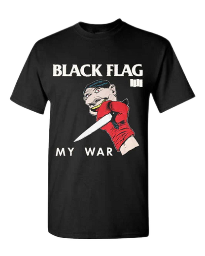 Black Flag My War Album SST Records Mens T Shirt
