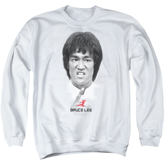 Bruce Lee Self Help Mens Crewneck Sweatshirt White Officially Licensed