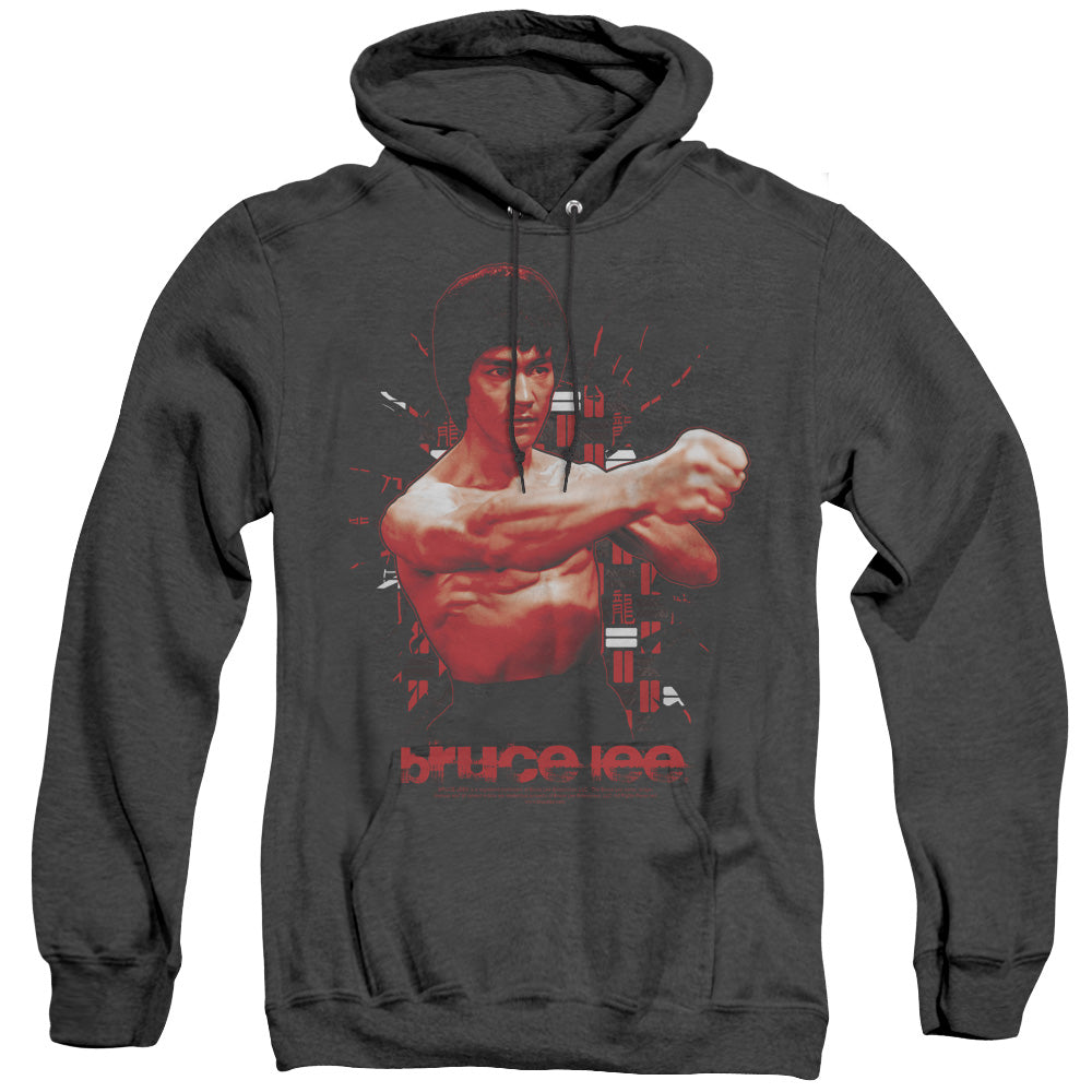 Bruce Lee The Shattering Fist Heather Mens Hoodie Black