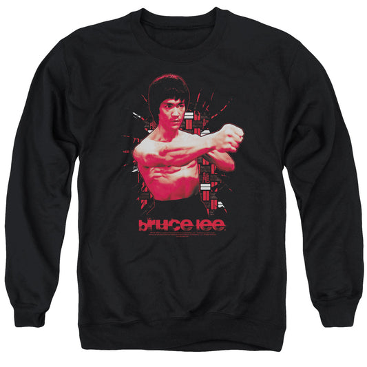 Bruce Lee The Shattering Fist Mens Crewneck Sweatshirt Black Officially Licensed