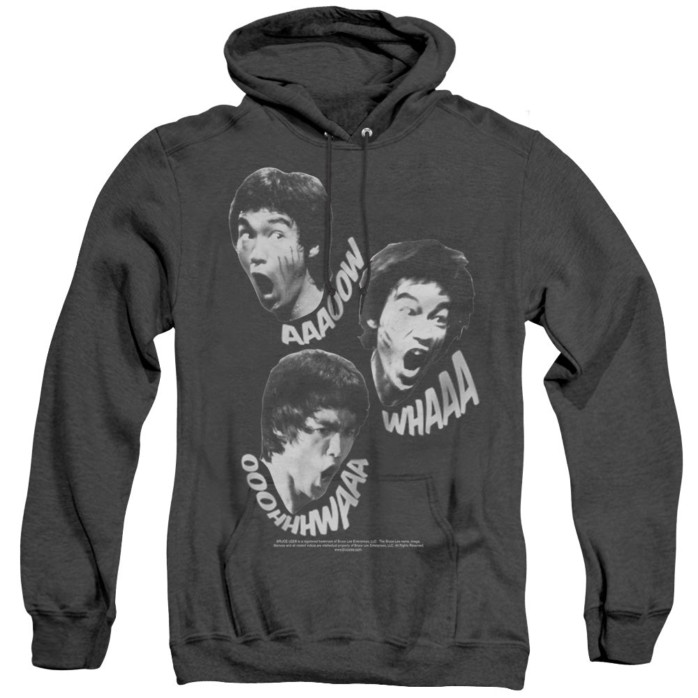 Bruce Lee Sounds Of The Dragon Heather Mens Hoodie Black