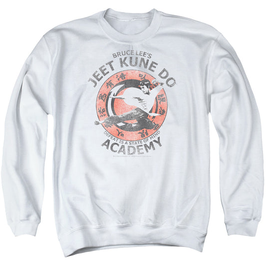 Bruce Lee Jeet Kune Mens Crewneck Sweatshirt White Officially Licensed