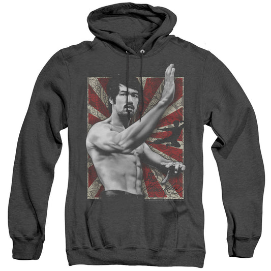 Bruce Lee Concentrate Heather Mens Hoodie Black