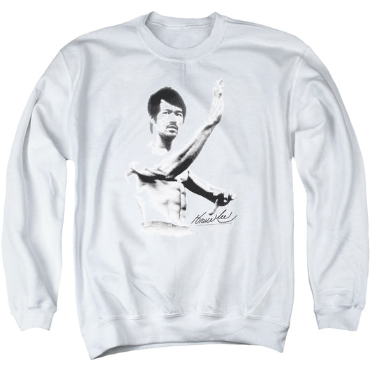Bruce Lee Serenity Mens Crewneck Sweatshirt White Officially Licensed